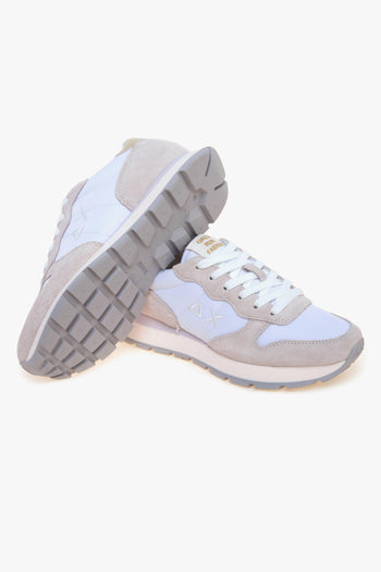 Sneaker Ally Gold Silver in camoscio e tessuto - 4
