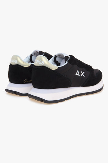 Sneaker Ally Gold Silver in camoscio e tessuto - 3