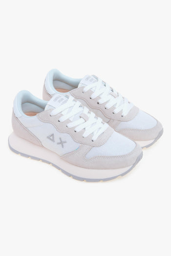 Sneaker in camoscio e tessuto glitterato - 2