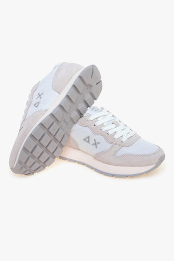 Sneaker in camoscio e tessuto glitterato - 4