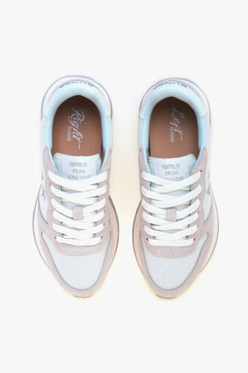 Sneaker in camoscio e tessuto glitterato - 5