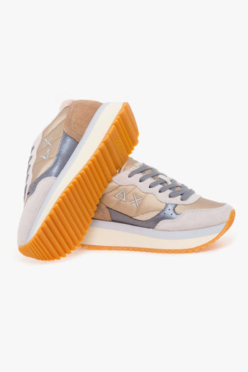 Sneaker Big Ally Winter in camoscio e tessuto con teddy - 4