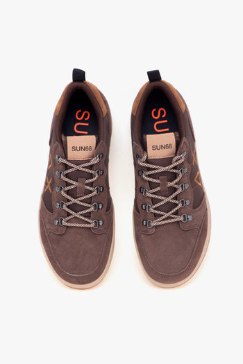 Sneaker Genius Solid in camoscio e nylon - 5