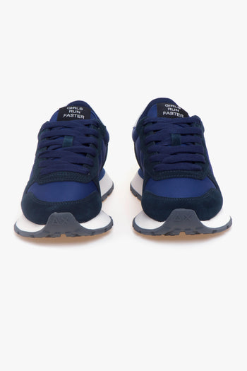 Sneaker Ally Gold Silver in camoscio e tessuto - 5