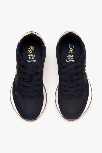 Sneaker Ally Gold Silver in camoscio e tessuto - 5