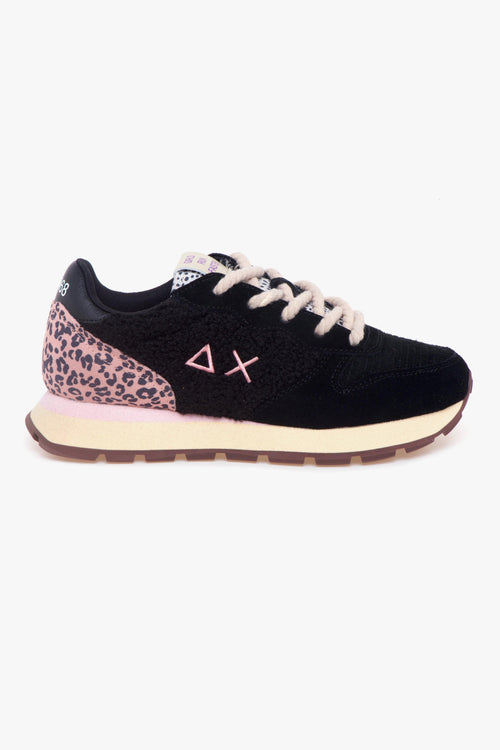 Sneaker Ally Winter Suede con inserti in velluto e teddy
