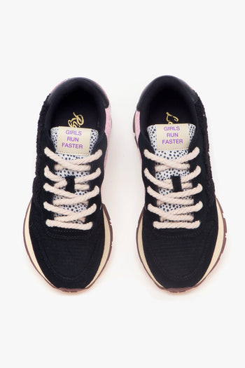 Sneaker Ally Winter Suede con inserti in velluto e teddy - 5