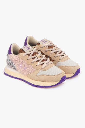 Sneaker Ally Winter Suede con inserti in velluto e teddy - 2