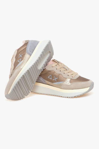 Sneaker Big Ally Teddy in nylon e camoscio con fodera teddy - 4