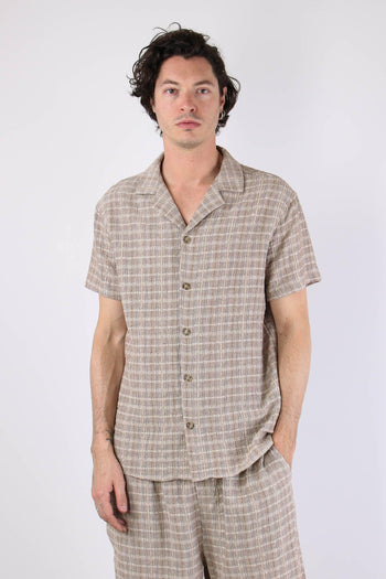 Camicia Tessuto Lavorato Sabbia - 2
