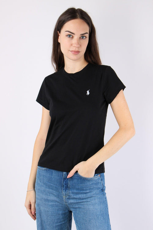 T-shirt Manica Corta Basica Polo Black