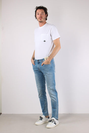 Denim Slim Fit Denim Chiaro - 3