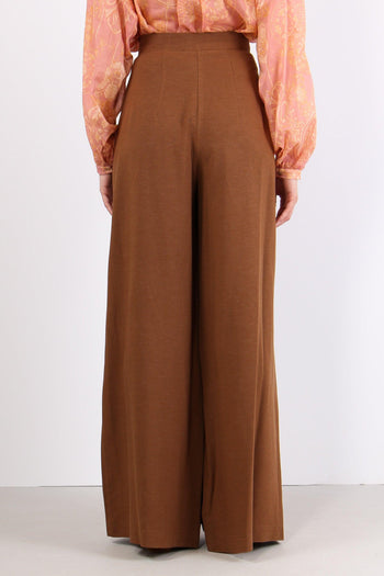 Pantalone Palazzo Misto Viscos Moro - 4