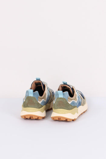 Sneakers Yamano Suede Nylon Navy/kaki - 3