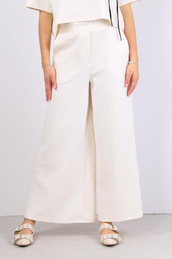 Pantalone Palazzo Modal Burro - 2