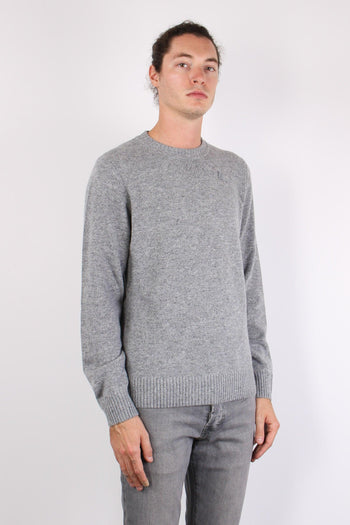 Maglia Girocollo Lana Grey Md Steel - 3