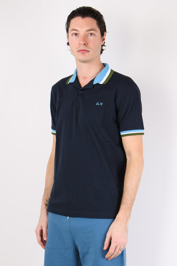 Polo Mc Collo Multiriga Navy Blue - 5
