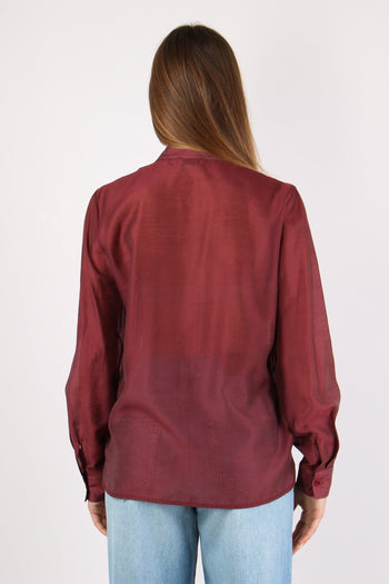 Camicia Mussola Rouge Bordeaux - 4
