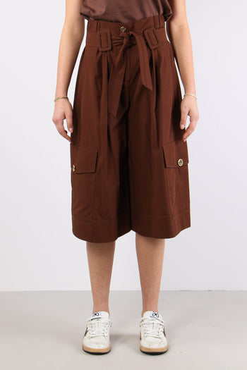 Patricia Bermuda Cotone Marrone - 4