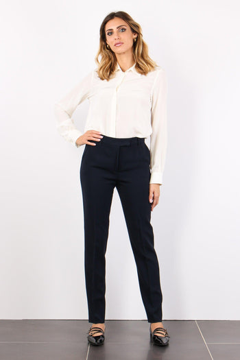 Jerta Pantalone Sigaretta Blue Navy - 4