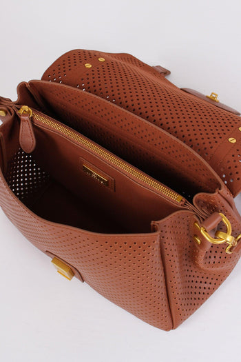 Cartella Traforata Cuoio - 7