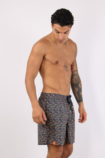 Costume Pantalone Fantasia Navy Blue - 7