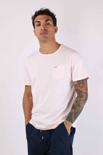 T-shirt Cotone Taschino Rosa - 6