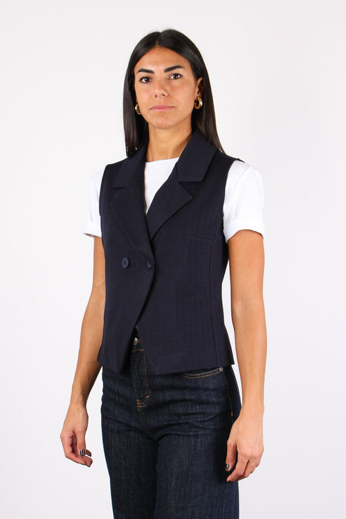 Gilet Resca 2 Bottoni Blu - 2