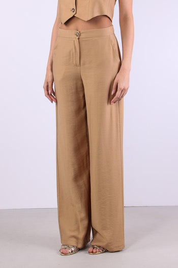 Pantalone Palazzo Misto Viscos Terra - 3