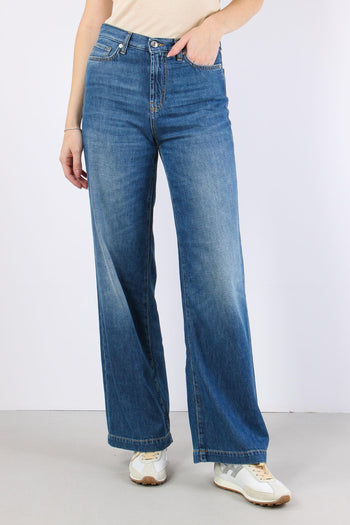 Denim Palazzo Vintage Wash Denim - 2