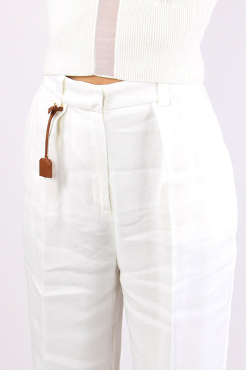 Pantalone Palazzo Lino Avorio - 7