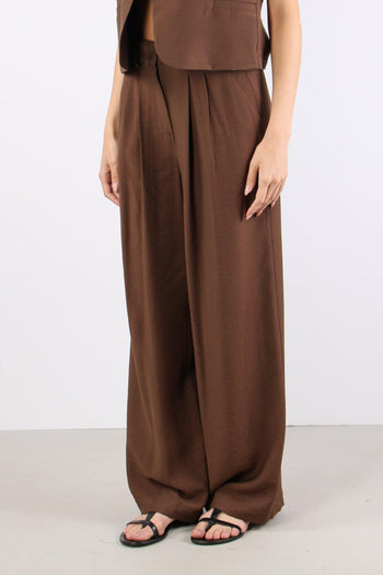 Pantalone Elastico Bottoni Moro - 3