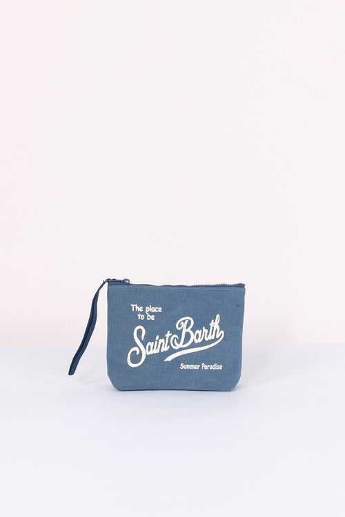 Aline Pochette Canvas Blu