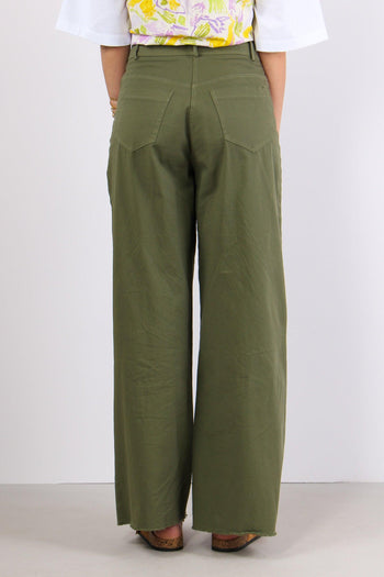 Pantalone Cotone Gamba Larga Militare - 4