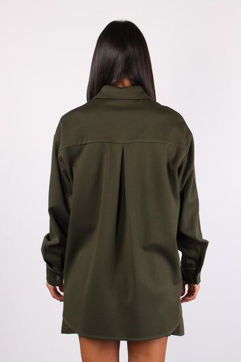 Camicia Over Flanella Militare - 3