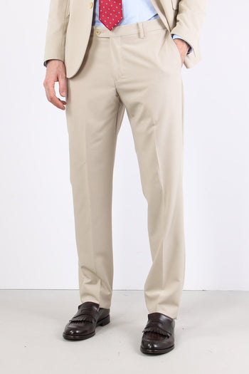 Abito Misto Lana Slim Beige - 4