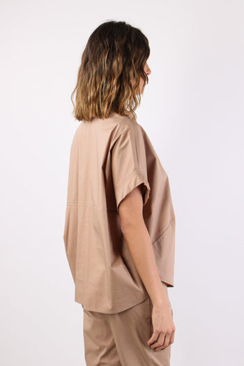 Camicia Over Squadrata Hazelnut - 6