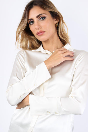 Camicia Misto Seta Milk - 6