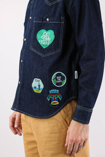 Camicia Over Denim Patch Denim - 9