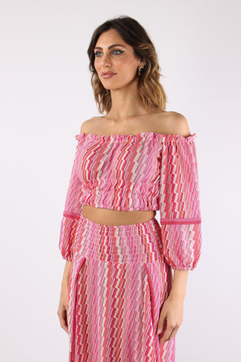 Top Balze Spalla Scesa Electric Fuxia - 3