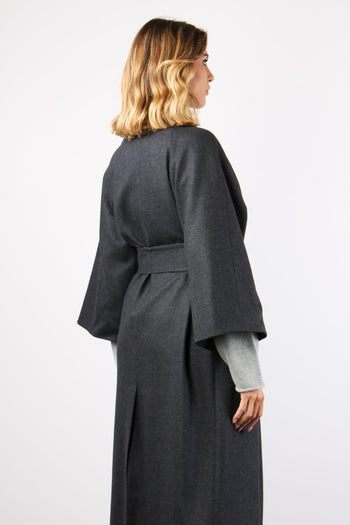 Cappotto Cachemire Cinturato 0 Antracite - 4