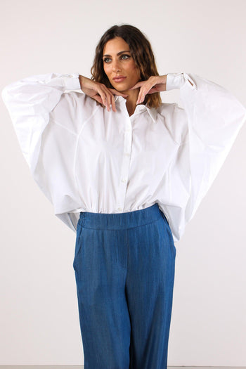 Camicia Over Cotone Bianco - 2