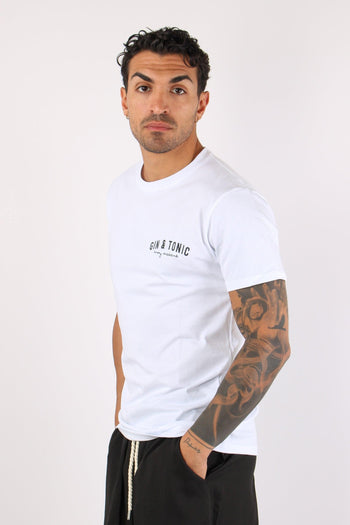 T-shirt Ricamo Gin & Tonic Bianco - 6