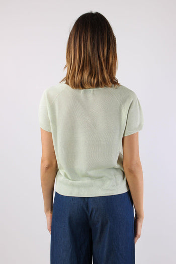 Maglia M/m Filo Cotone Menta - 4