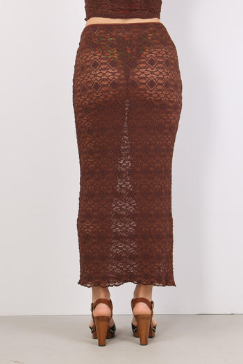 Gonna Lunga Macrame Moro - 4