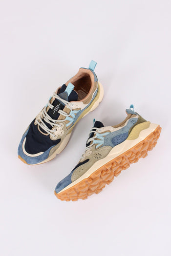 Sneakers Yamano Suede Nylon Navy/kaki - 2