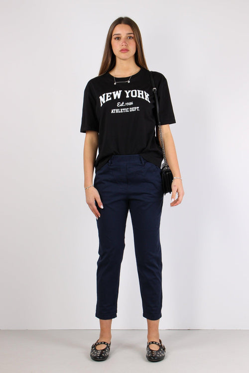 Pantalone Elastico Blu