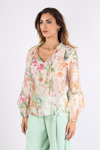 Casacca Rouge Manica Fantasia Naturale - 3