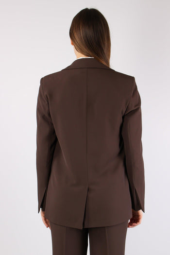 Lasty Giacca Fluida Monopetto Chocolate - 4