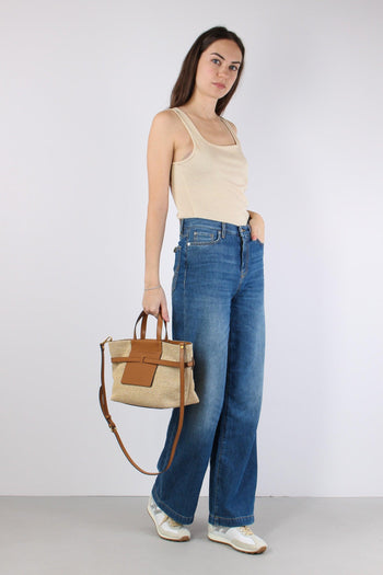 Denim Palazzo Vintage Wash Denim - 3